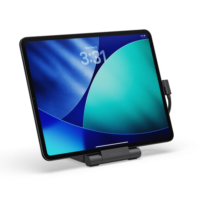 Satechi OntheGo Foldable Stand Hub Space Black – сгъваема USB-C стойка с хъб за iPad