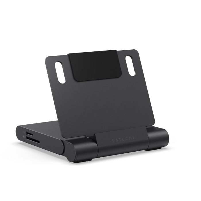 Satechi OntheGo Foldable Stand Hub Space Black – сгъваема USB-C стойка с хъб за iPad