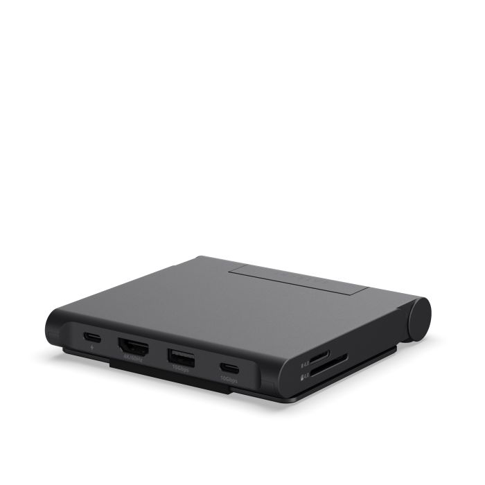 Satechi OntheGo Foldable Stand Hub Space Black – сгъваема USB-C стойка с хъб за iPad