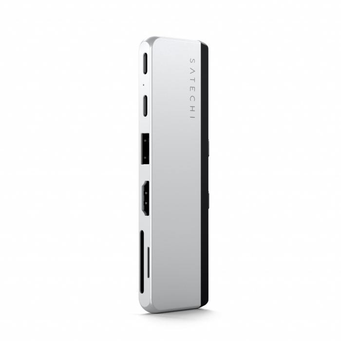 Satechi DUAL USB-C HUB for SURFACE PRO 9 (1x USB4 Pass-through Port 100WвЂЇPD, 1x 6K / 60Hz or Dual 4K / 60Hz VideoвЂЇ40Gbps, 2x USB-C 3.2 Gen 2 Port, 1x USB-A 3.2 Gen 2, HDMI 2.0 Port (4K / 60Hz)вЂЇSD / microSD)
