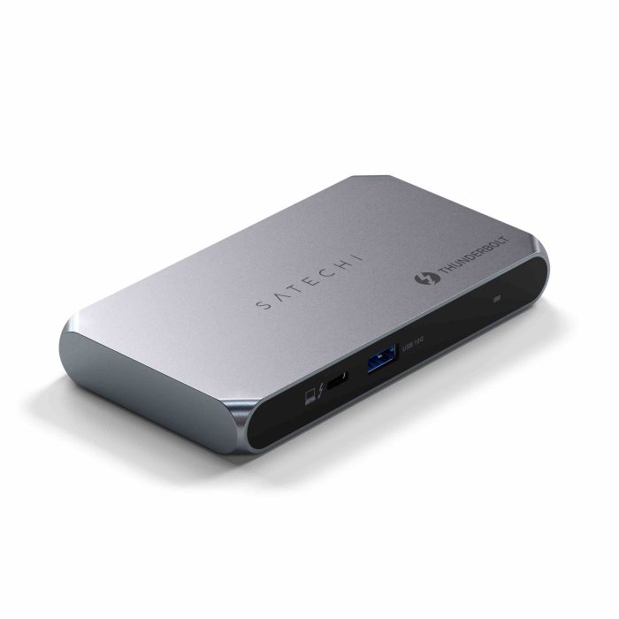 Satechi Thunderbolt 4 Slim Hub Pro (3x Thunderbolt 4 Downstream Ports up to 40 Gbps, 15W, 2x 4K at 60Hz or 1x 8K at 30Hz or (1x) 6K on Mac) - Silver