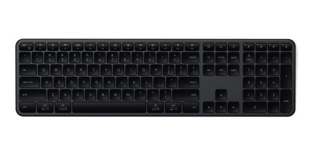 Satechi Slim EX3 Wireless Keyboard Space Black – безжична клавиатура с цифров блок за Mac и PC