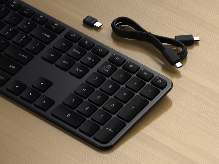 Satechi Slim EX3 Wireless Keyboard Space Black – безжична клавиатура с цифров блок за Mac и PC