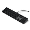 Satechi Slim LX3 Wired Keyboard – жична клавиатура с USB-C и USB-A - Space Black
