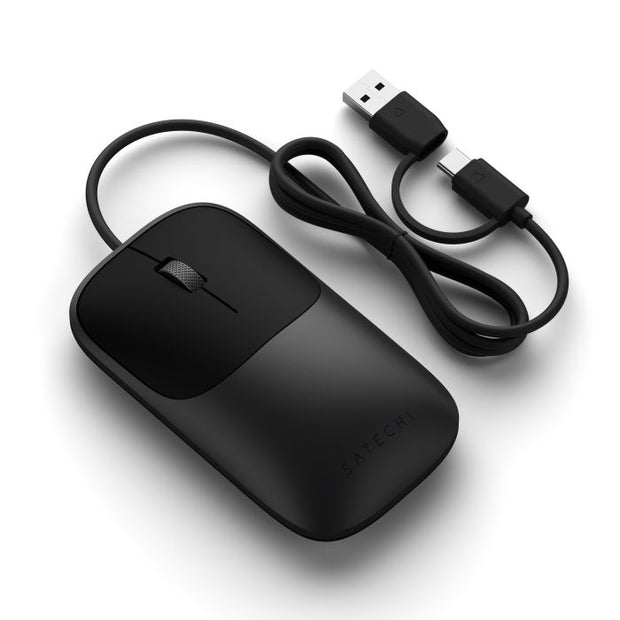 Satechi Slim LX Wired Mouse Space Black – жична USB-C мишка за Mac и PC