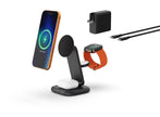 Satechi 3-in-1 Foldable Wireless Charging Stand Qi2 25W Space Black – сгъваема безжична зарядна станция