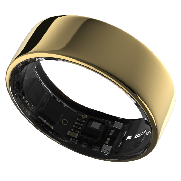 Ultrahuman Ring Air - Smart Ring, Charger, USB Cable / Size-12- Air Gold