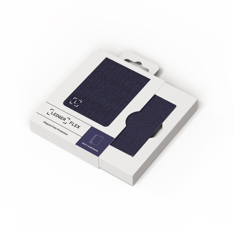 Ledger Flex Magnet Folio - Party Aubergine