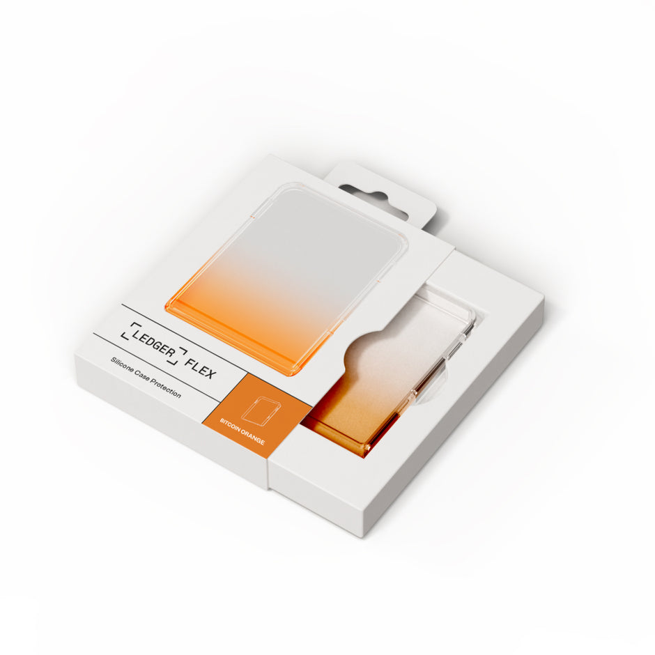 Ledger Flex Protective Silicone Case - Bitcoin Orange