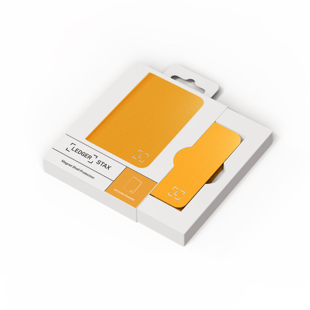 Ledger Stax Magnetic Shell - Bitcoin Orange