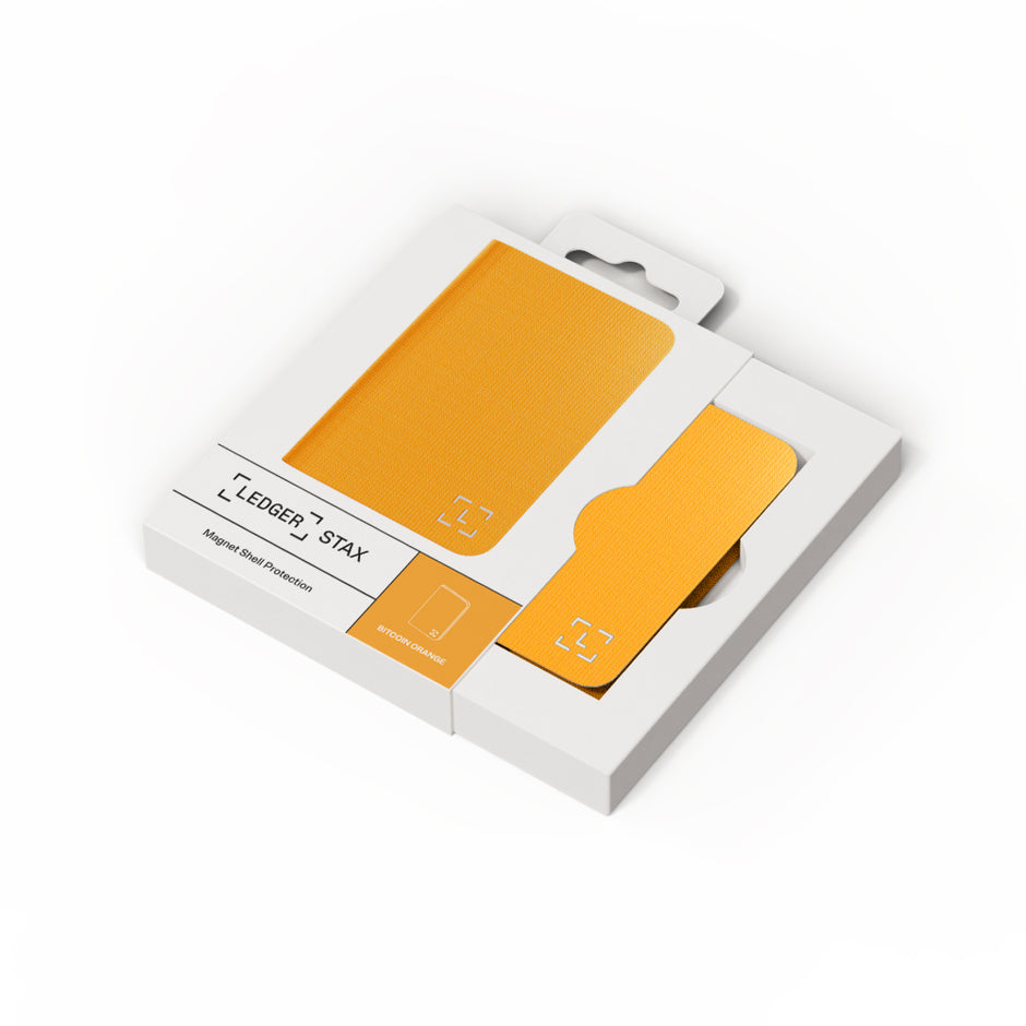 Ledger Stax Magnetic Shell - Bitcoin Orange