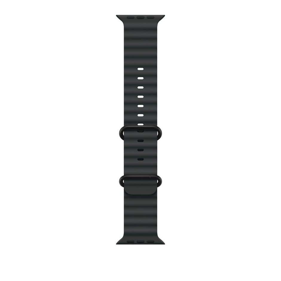 Apple Watch 49mm Ocean Band - Band: Black - Black Titanium Finish