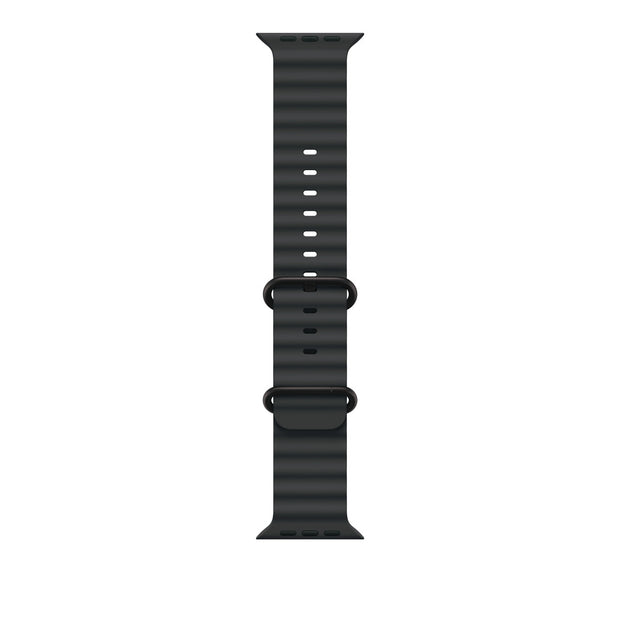 Apple Watch 49mm Ocean Band - Band: Black - Black Titanium Finish