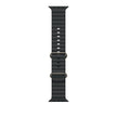 Apple Watch 49mm Ocean Band - Band: Black - Natural Titanium Finish