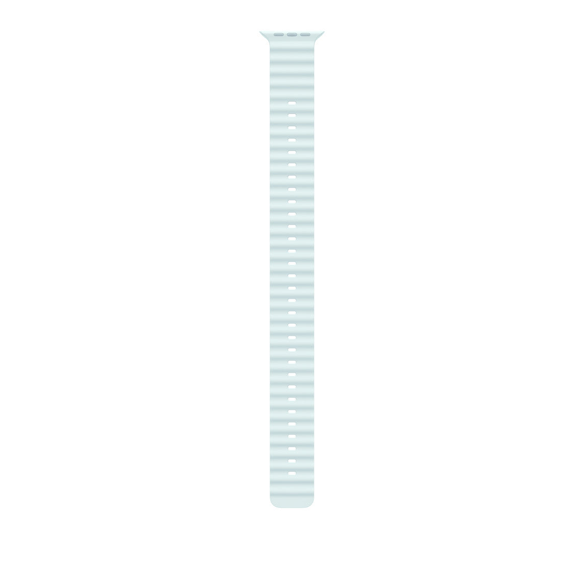 Apple Watch 49mm Ocean Band - Band: Ice Blue - Natural Titanium Finish