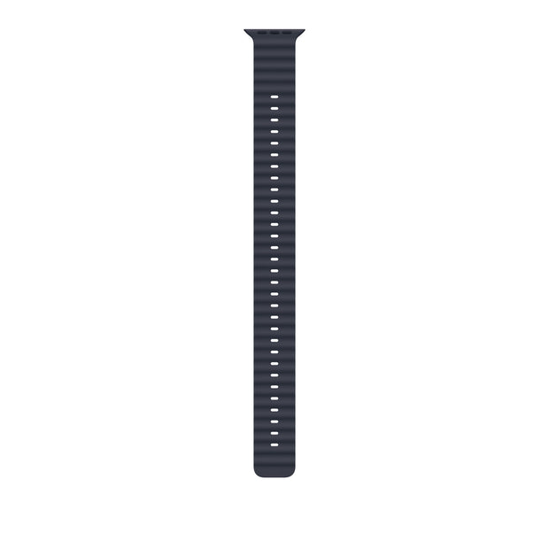 Apple Watch 49mm Ocean Band - Band: Navy - Natural Titanium Finish
