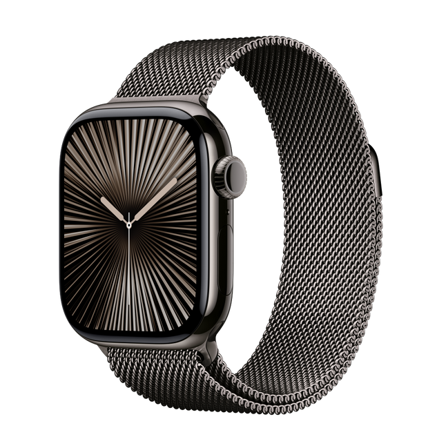 Apple Watch Series 10 Cellular 42mm - Slate Titanium / Slate Milanese Loop