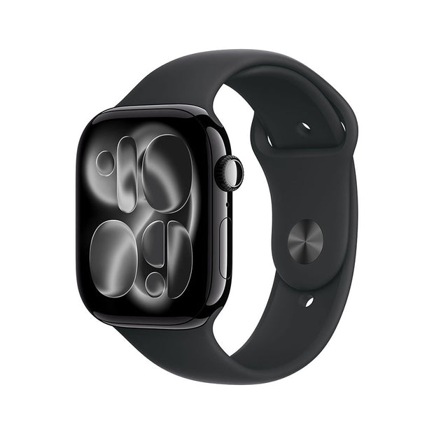 Apple Watch Series 11 Cellular 42mm - Jet Black Aluminium / Black Sport Band - M/L