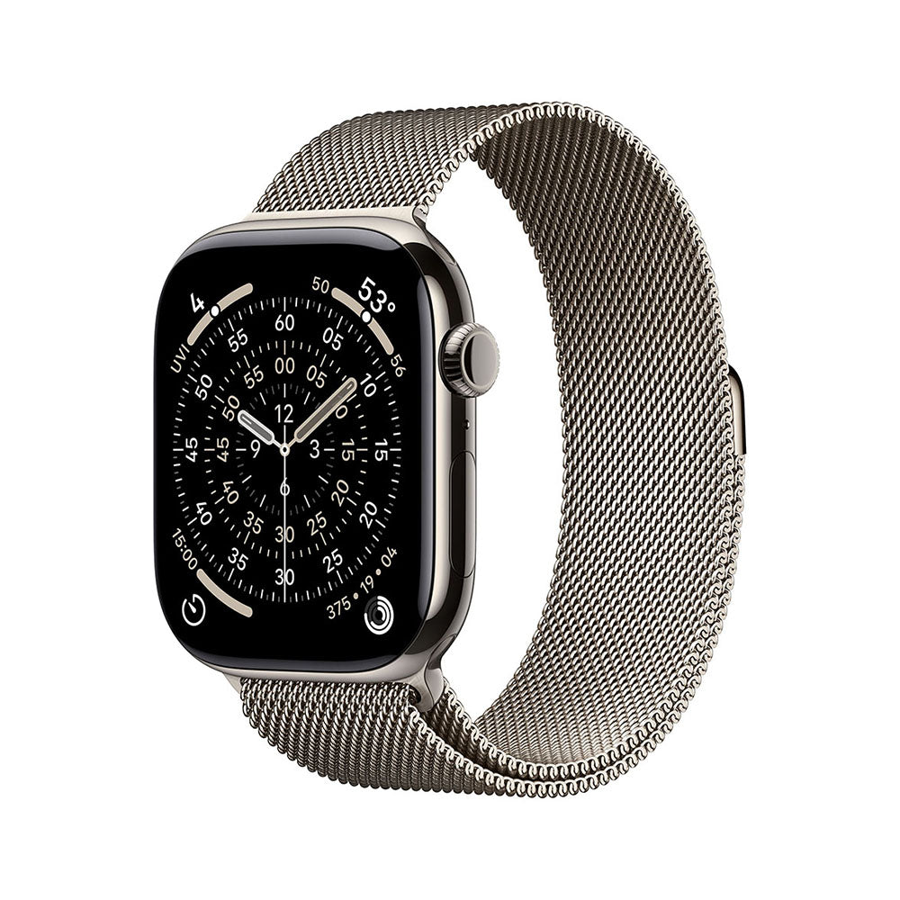 Apple Watch Series 11 Cellular 42mm - Natural Titanium / Natural Milanese Loop