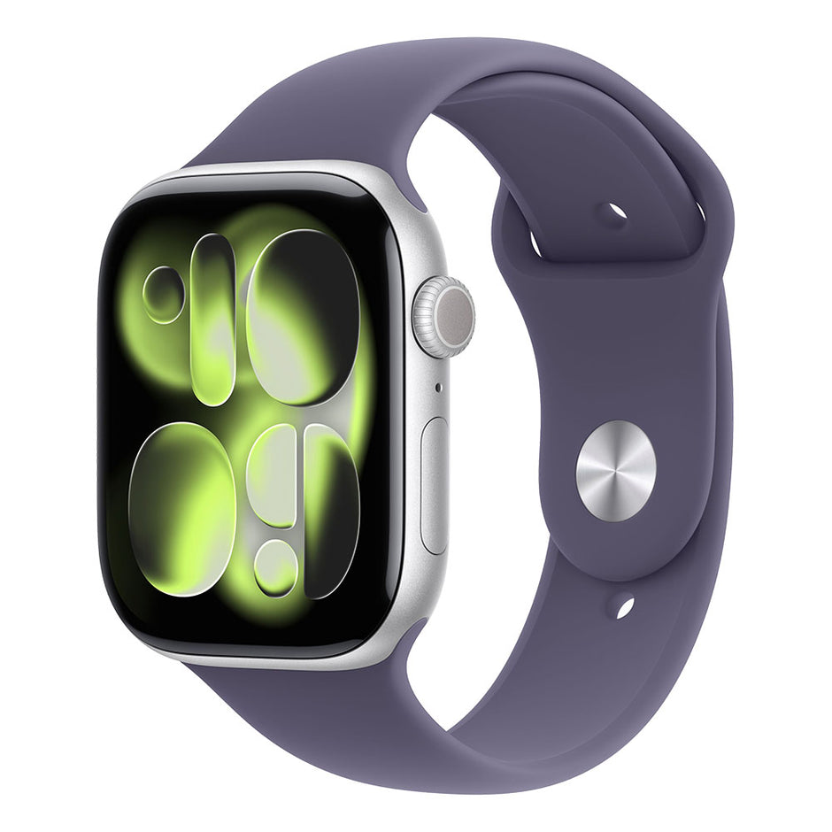 Apple Watch Series 11 Cellular 46mm - Silver Aluminium / Purple Fog Sport Band - S/M