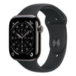 Apple Watch Series 11 Cellular 46mm - Slate Titanium / Black Sport Band - M/L