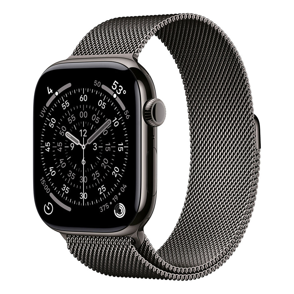Apple Watch Series 11 Cellular 46mm - Slate Titanium / Slate Milanese Loop - M/L