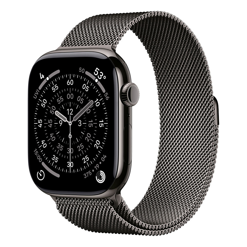 Apple Watch Series 11 Cellular 46mm - Slate Titanium / Slate Milanese Loop - S/M