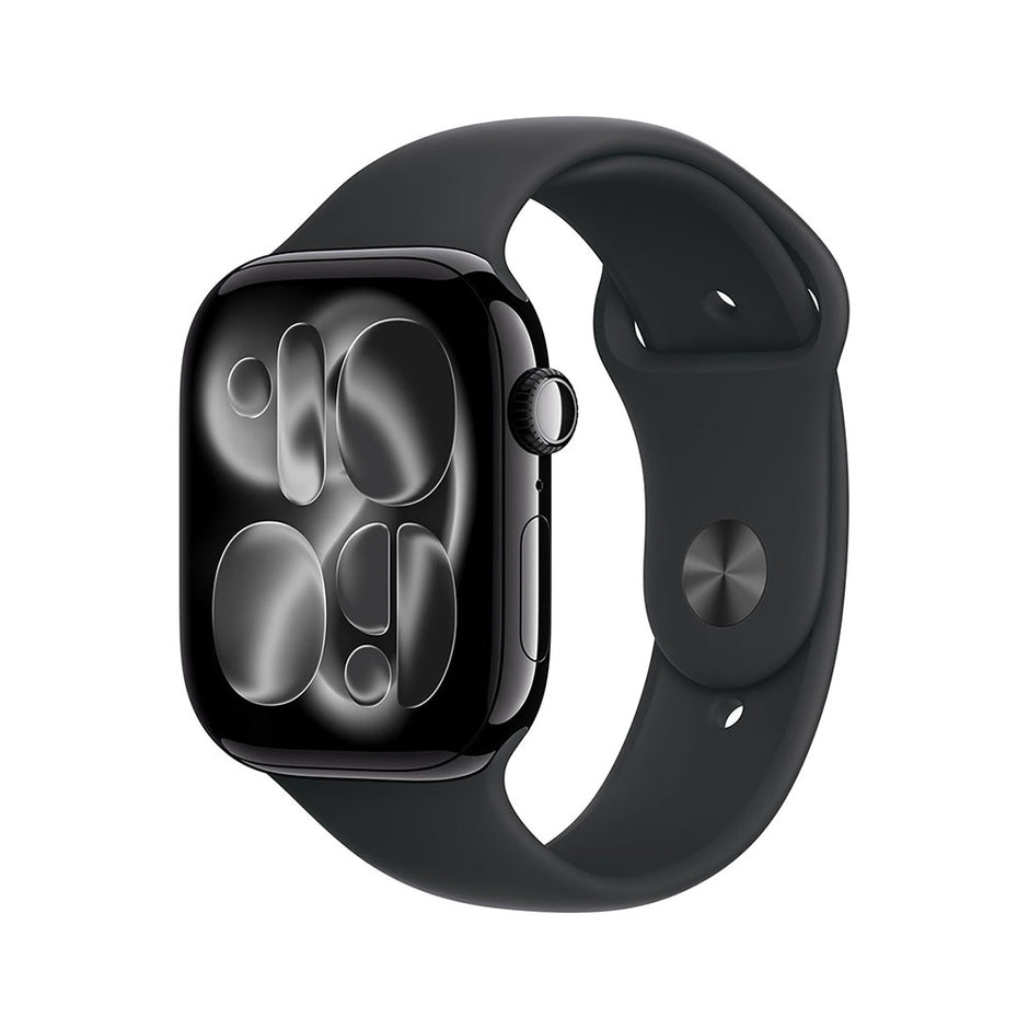 Apple Watch Series 11 GPS 42mm - Jet Black Aluminium / Black Sport Band - M/L