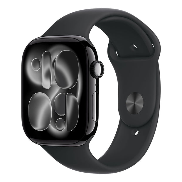 Apple Watch Series 11 GPS 46mm - Jet Black Aluminium / Black Sport Band - M/L