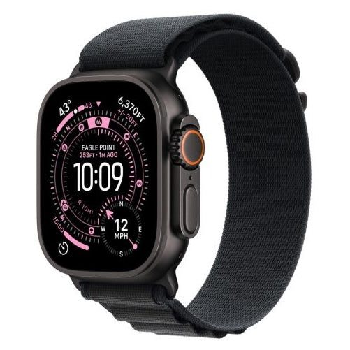 Apple Watch Ultra 3 Cellular 49mm - Black Titanium / Black Alpine Loop - Small