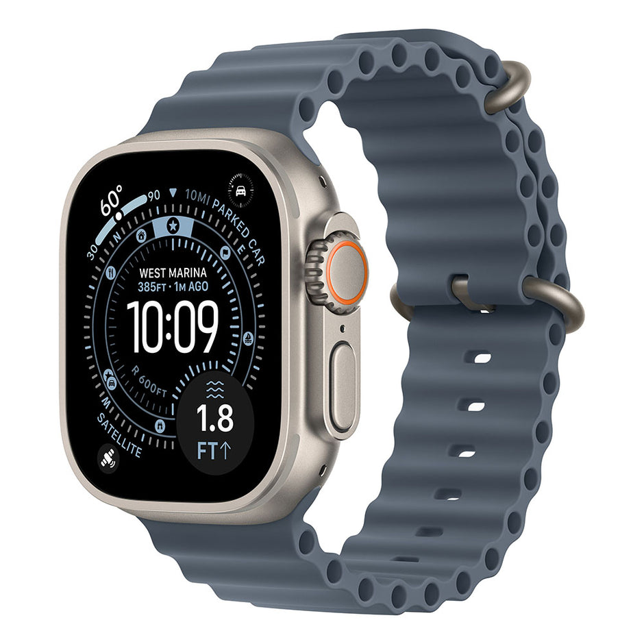 Apple Watch Ultra 3 Cellular 49mm - Natural Titanium / Anchor Blue Ocean Band