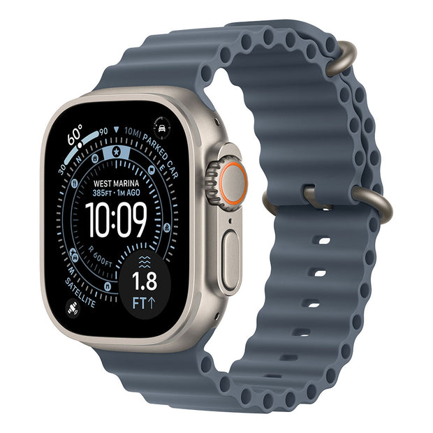 Apple Watch Ultra 3 Cellular 49mm - Natural Titanium / Anchor Blue Ocean Band