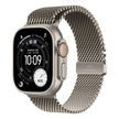 Apple Watch Ultra 3 Cellular 49mm - Natural Titanium / Natural Titanium Milanese Loop - Large