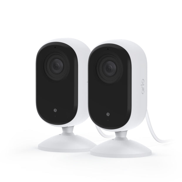 Камери за сигурност Arlo Essential Gen 2 2K Indoor – 2 камери, бели