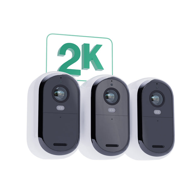 Камери за сигурност Arlo Essential Gen 2 2K Outdoor – 3 камери, бели