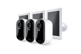 Камери за сигурност Arlo Essential Gen 2 2K Outdoor – 3 камери + 3 соларни панела, бели