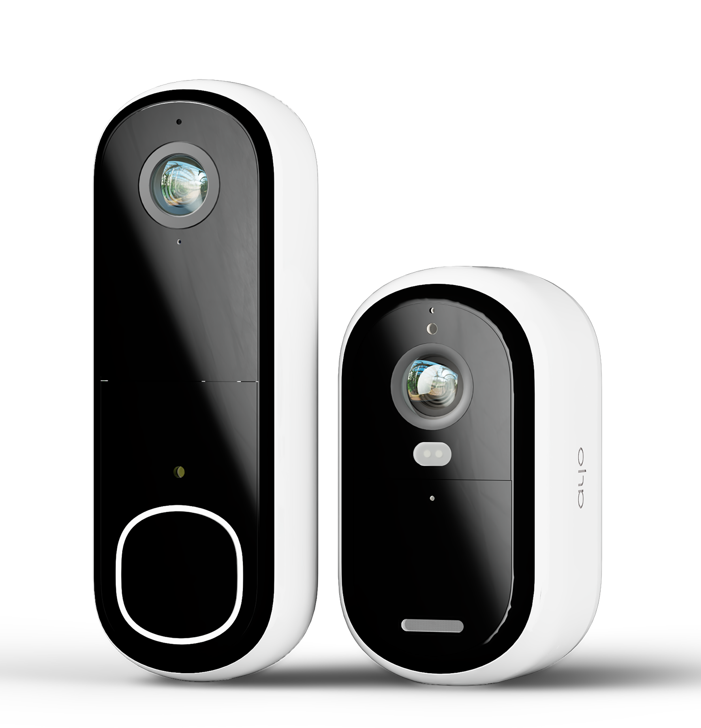 Пакет Arlo Essential Gen 2 – 2K външна камера + видео звънец, бял