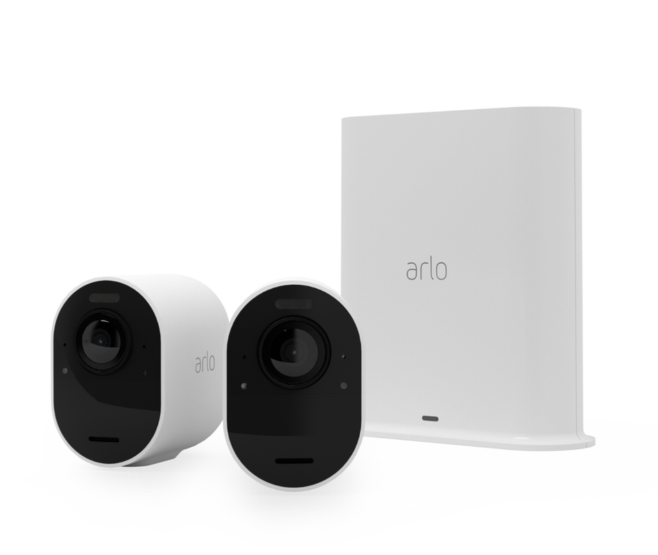 Камери за сигурност Arlo Ultra 2 Outdoor – 2 камери + base station, бели