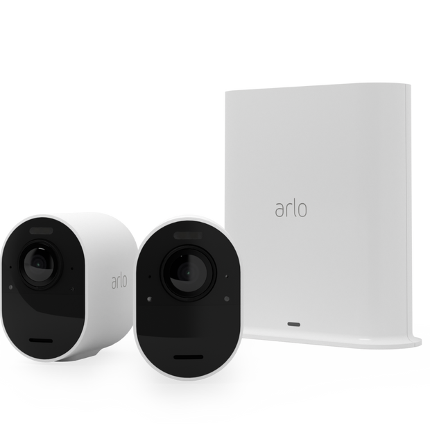 Камери за сигурност Arlo Ultra 2 Outdoor – 2 камери + base station, бели