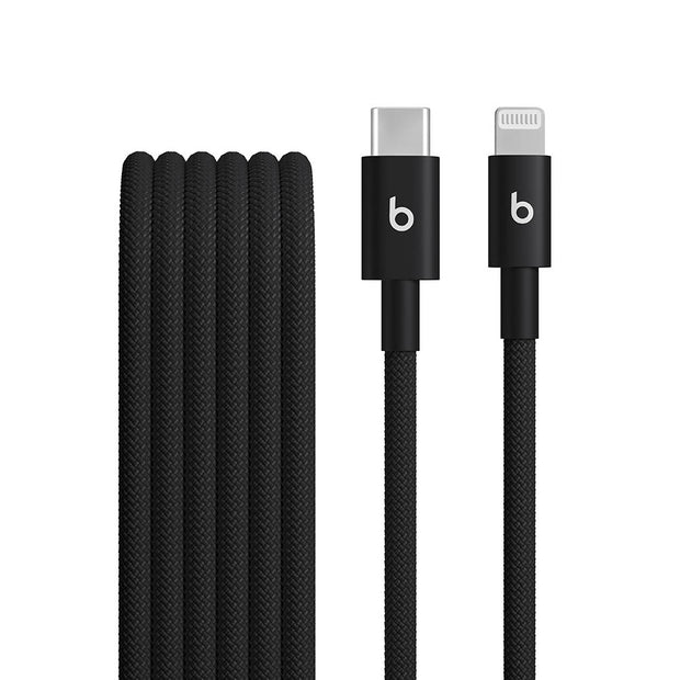 Кабел Beats, USB-C/Lightning, плетен, 1.5 м, Bolt Black