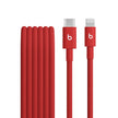Кабел Beats, USB-C/Lightning, плетен, 1.5 м, Rapid Red