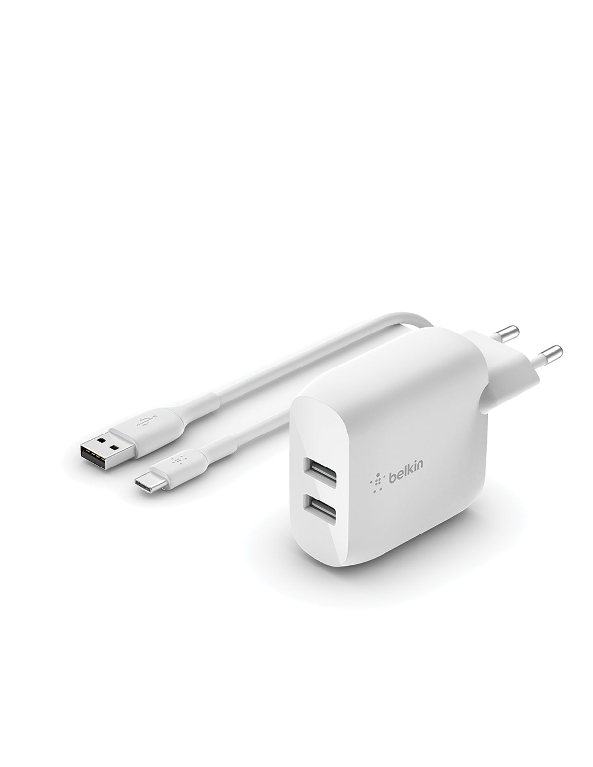 Зарядно Belkin, 24W, бял