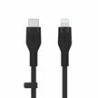 Кабел Belkin - Boost Charge, USB-C/Lightning, силиконов, 2 м, черен