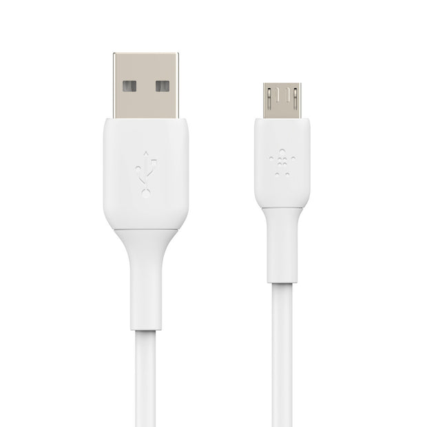 Кабел Belkin - Boost Charge, Micro-USB/USB-A, PVC, 1 м, бял