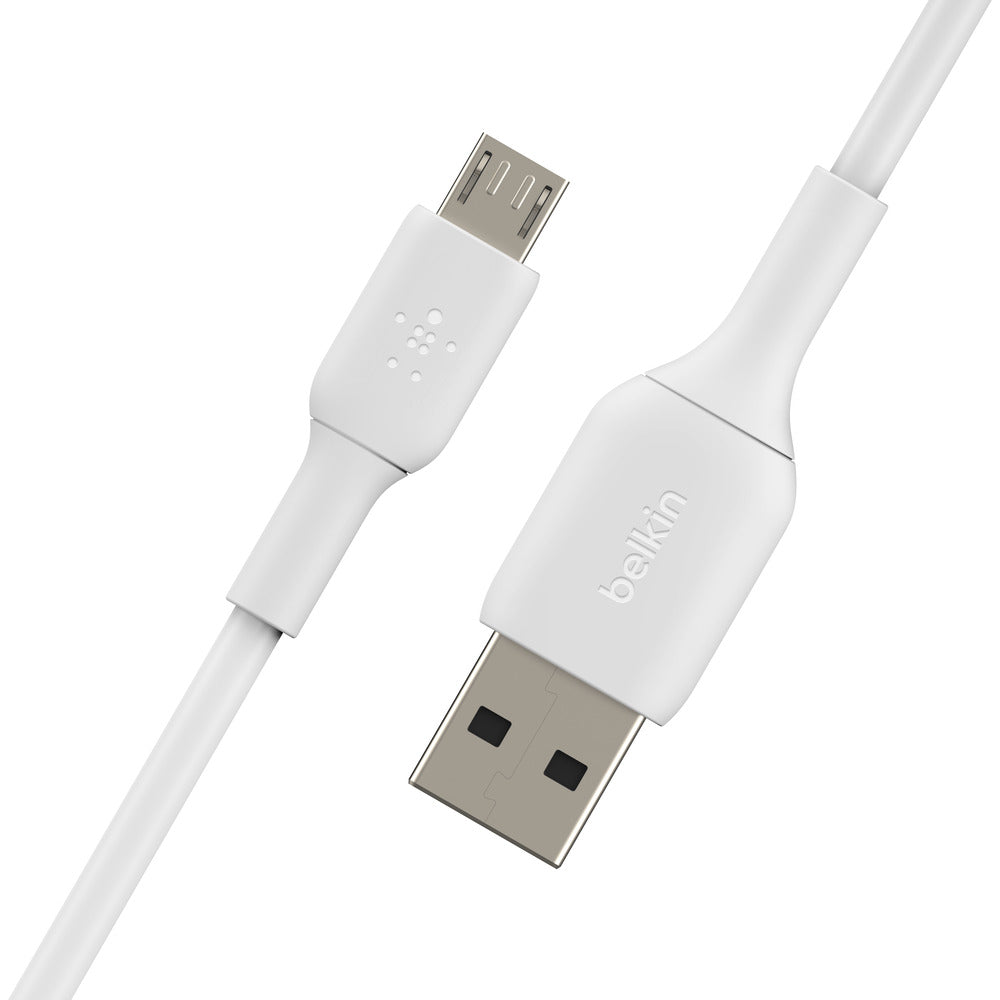 Кабел Belkin - Boost Charge, Micro-USB/USB-A, PVC, 1 м, бял