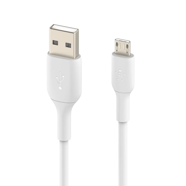 Кабел Belkin - Boost Charge, Micro-USB/USB-A, PVC, 1 м, бял