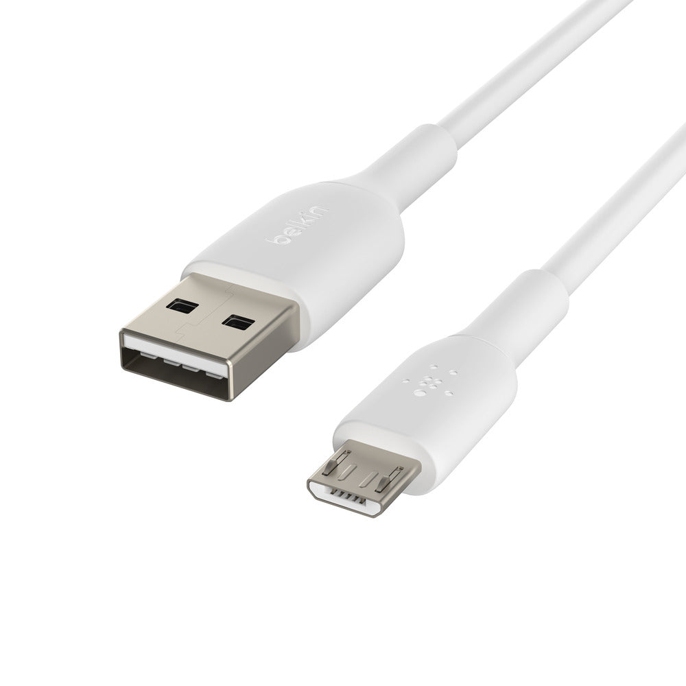 Кабел Belkin - Boost Charge, Micro-USB/USB-A, PVC, 1 м, бял