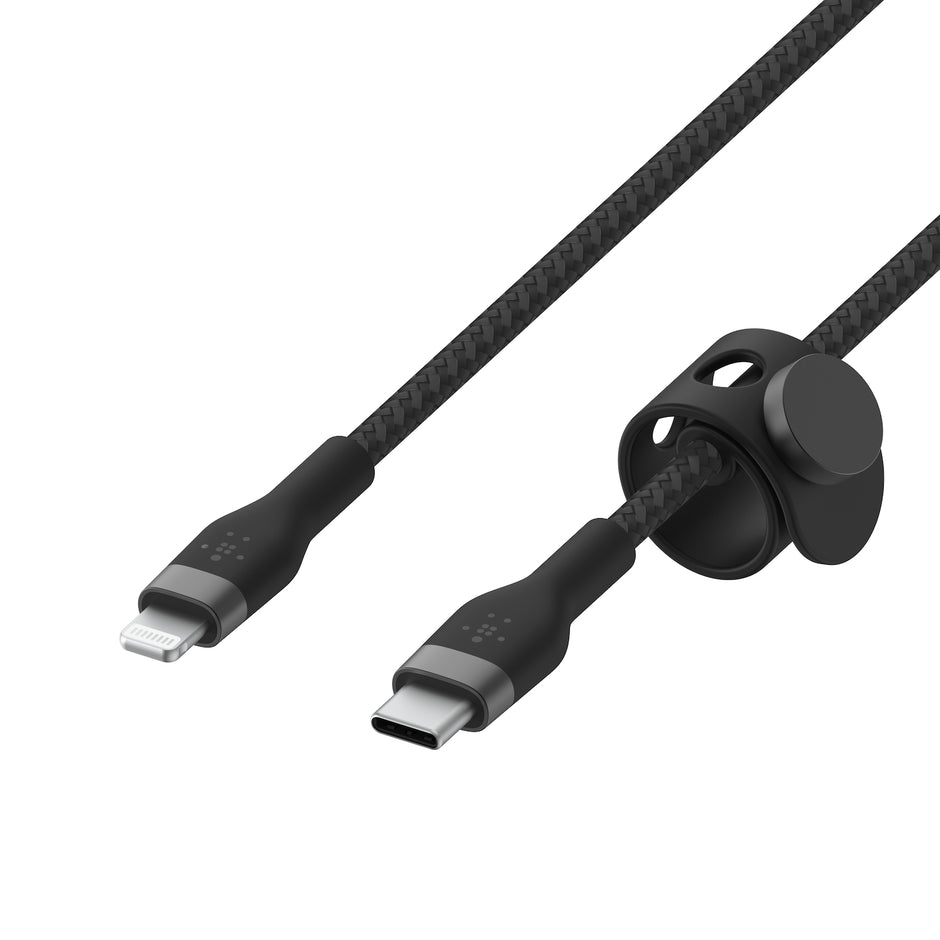 Кабел Belkin - Boost Charge, плетен, 1 м, черен