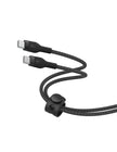 Кабел Belkin - Boost Charge, USB-C/USB-C, плетен, 3 м, черен