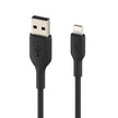 Кабел Belkin - Boost Charge, USB-A/Lightning, PVC, 2 м, черен